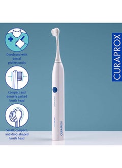 CURAPROX فرشاة أسنان كورابروكس هيدروسونيك سهلة - فرشاة أسنان كهربائية كورابروكس للبالغين مع 3 مستويات للتنظيف.  - Image 3