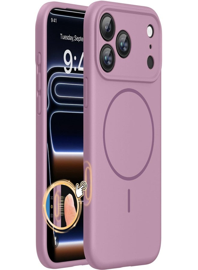 Miracase Magnetic for iPhone 17 Pro Max Case, Compatible with MagSafe, Integrated Silicone Camera Control Cover, 3.0mm Thicken Shockproof Drop Protection Phone Case for 17 ProMax, Light Purple - Image 1
