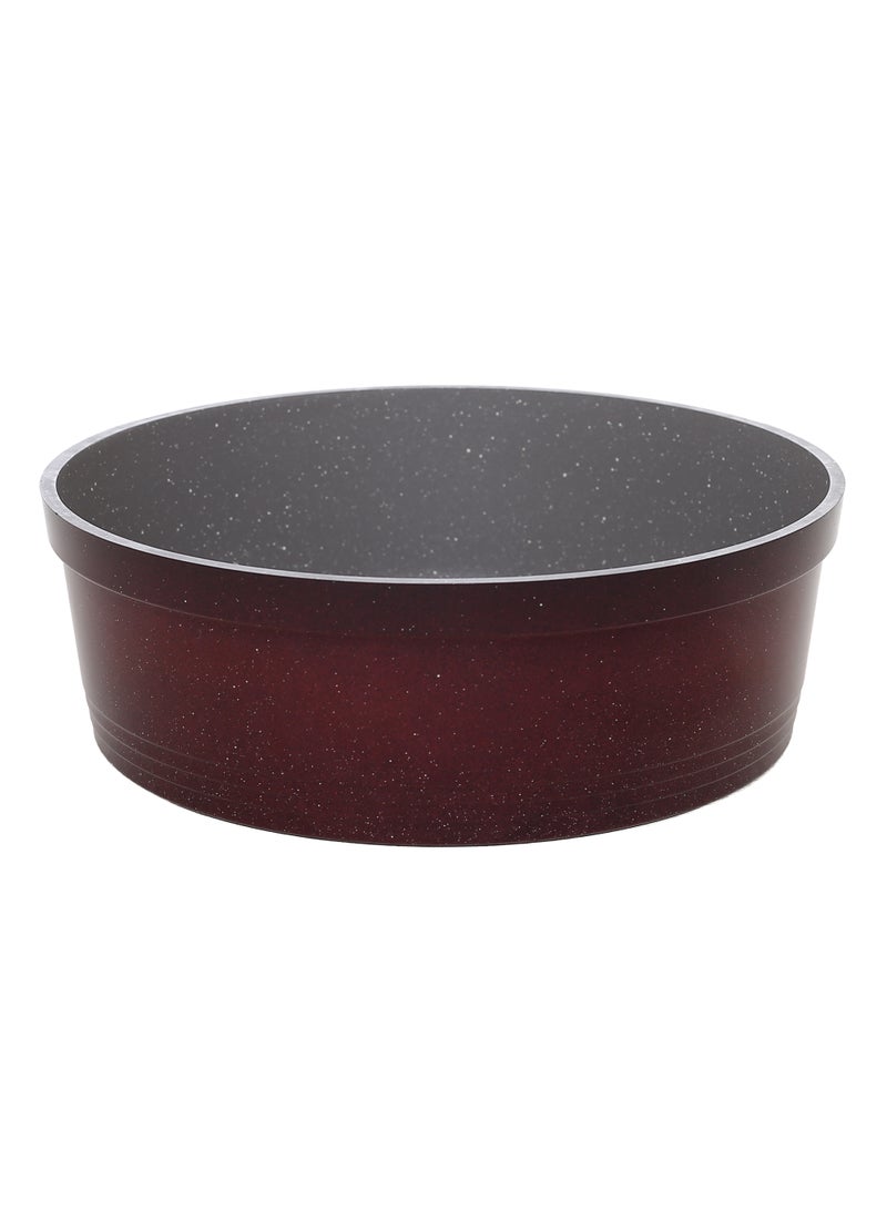 Solingen 3-Piece Round Granite Oven Tray Set (30/28/26 Cm) - Maroon - Image 4