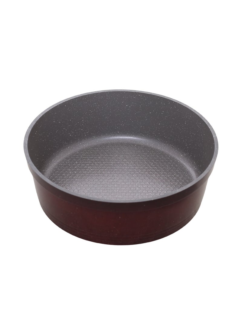 Solingen 3-Piece Round Granite Oven Tray Set (30/28/26 Cm) - Maroon - Image 3