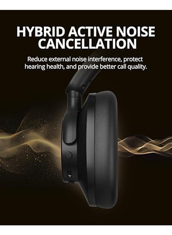 ترونسمارت سماعات لاسلكية بعزل ضوضاء نشط هجين (Hybrid ANC) | صوت عالي الدقة، تشغيل حتى 60 ساعة، صوت جهير عميق، تحكم في المعادل عبر التطبيق، تصميم مريح فوق الأذن مع ميكروفون | Q20S - Image 3
