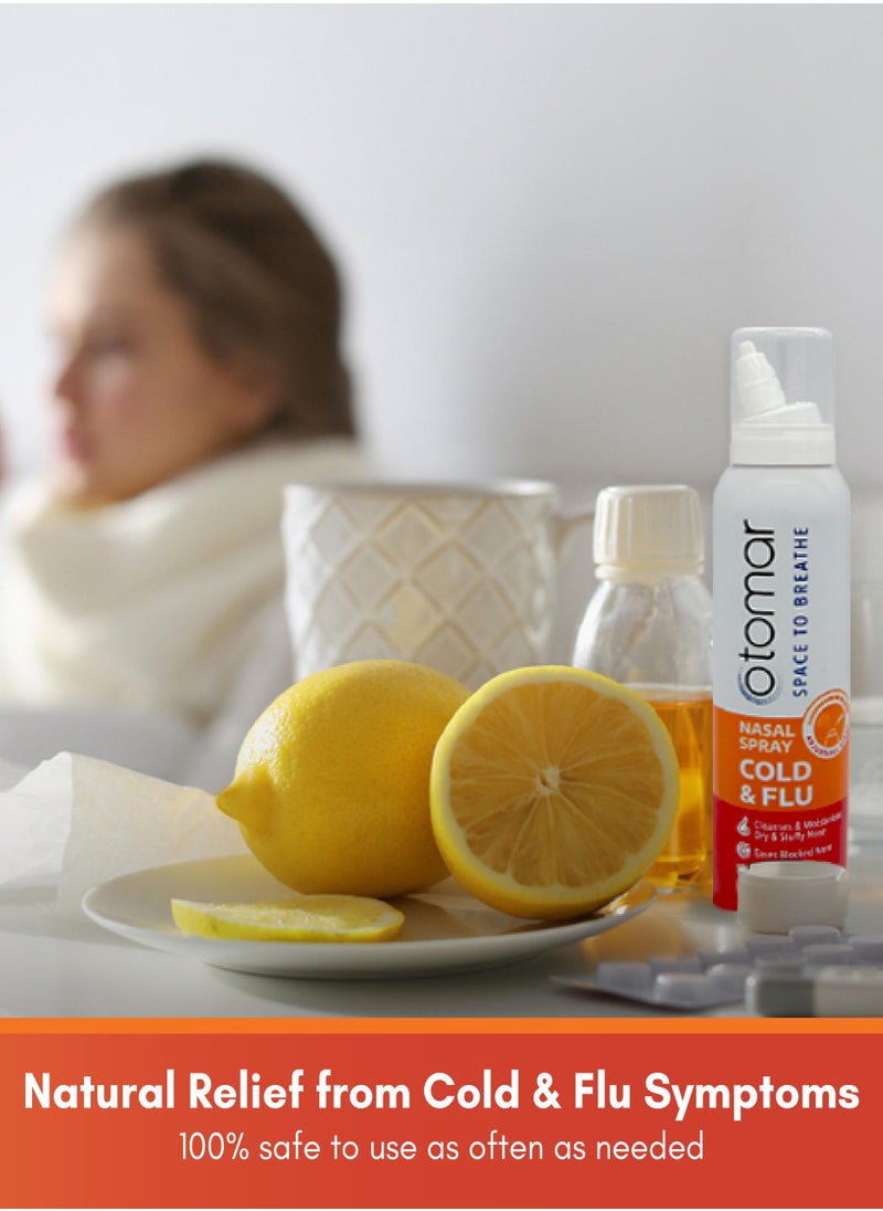 Cold and Flu Adults Hypertonic Nasal Saline Spray 125ml
