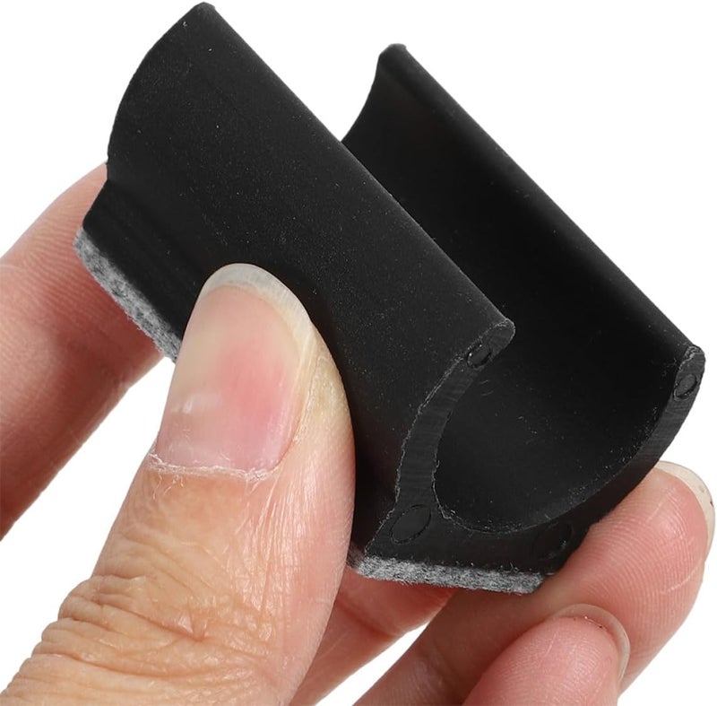 Garneck 6pcs U-Shaped Felt Chair Pads Furniture Floor Protectors Non-Slip Anti-wear Wool Felt Chair Leg Caps for Hardwood Floors - Image 4
