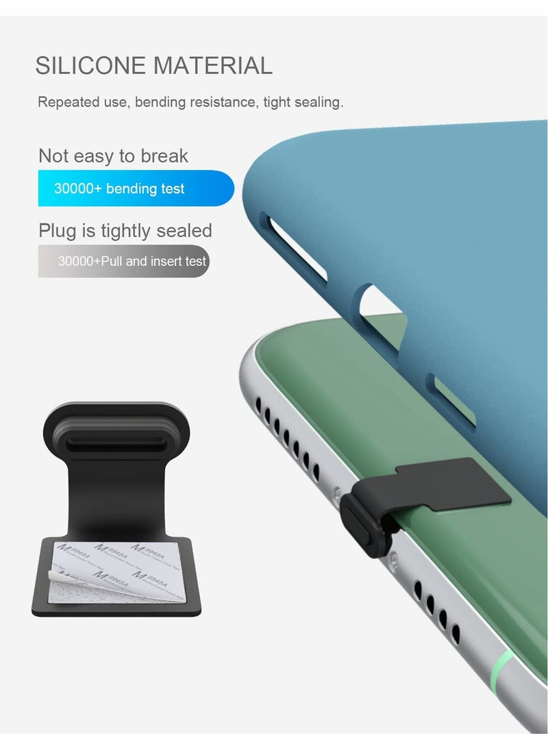 USB C Dust Plug, 2 Pcs USB C Dust Cover Compatible with Samsung Galaxy S22, S21, S20,S10, Note 20, USB C Cover Cap for Pixel, Any Smartphone or MacBook Laptop with Type C Port, Black