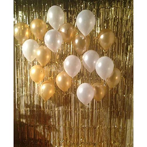 Balloonistics Metallic Shiny Peal Finish Balloons - Pack of 25 (Gold) - Image 3