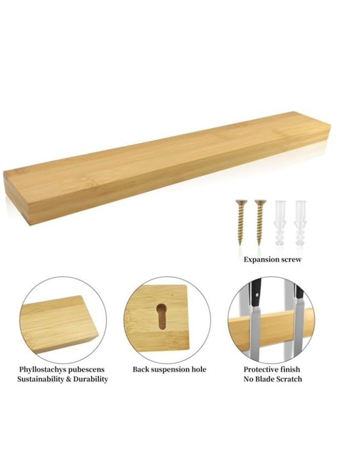 أوساويك شريط سكين مغناطيسي 16 بوصة ، حامل سكين مغناطيسي قوي للخشب من الخشب الجدران ، رف بار المطبخ المطبخ على الحائط لأدوات المطبخ المنزلي - Image 2