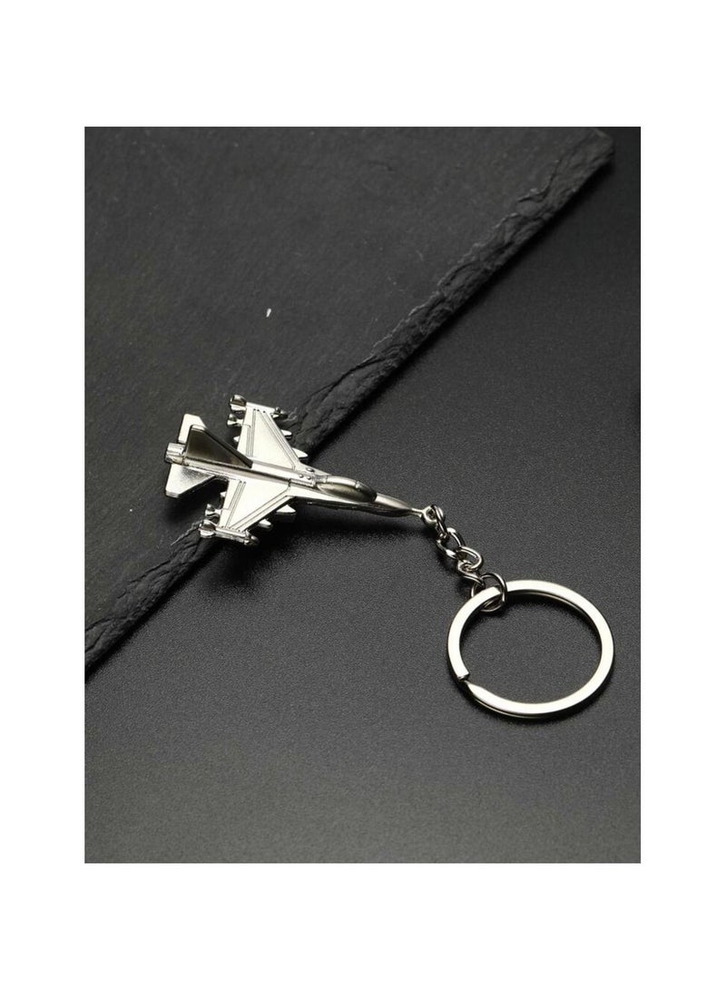 Metal keychain in the shape of an airplane - Image 2