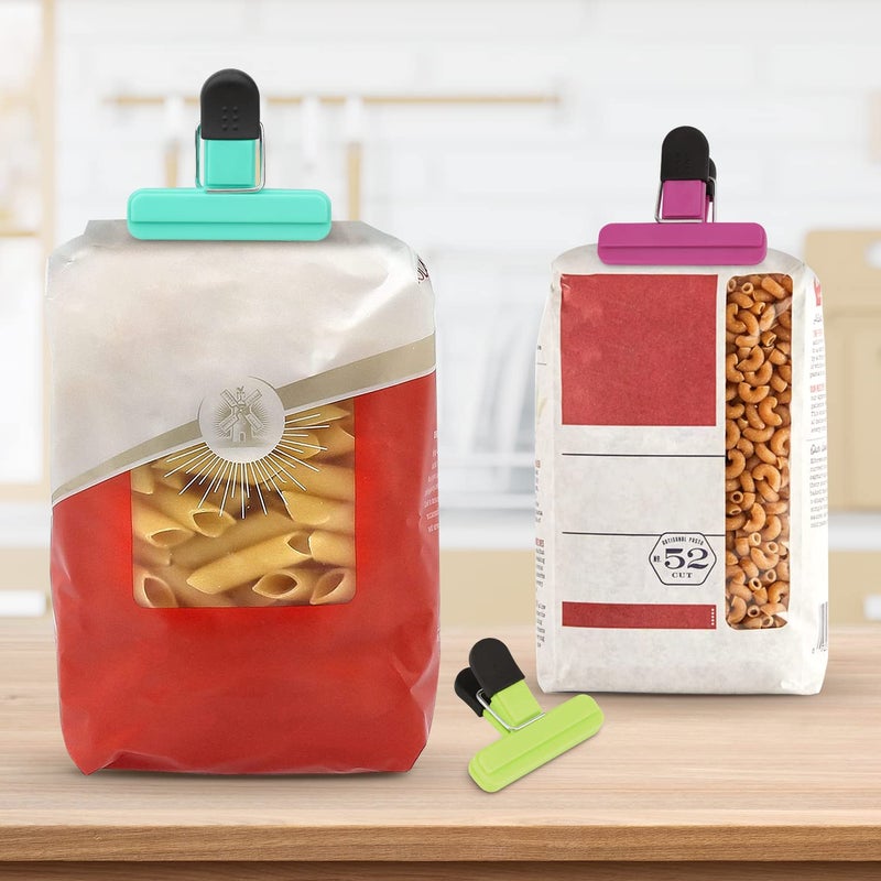 Tacgea Chip Clips  12 Pack Food Clips  Bag Clips For Food Storage With Air Tight Seal Grip (3''X2.5'') - Image 4