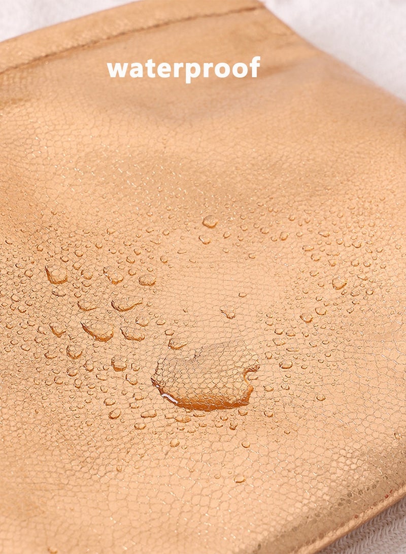 حقيبة مستحضرات التجميل ذات سعة كبيرة للسفر، حقيبة كلاتش لامعة، حقيبة مكياج متعددة الوظائف للنساء، حقيبة محمولة للعناية بالبشرة مقاومة للماء - Image 3