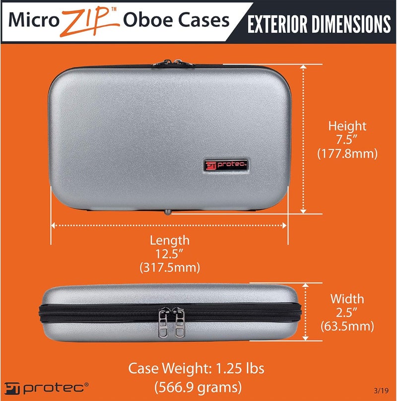 Pro-Tec Micro-Sized ABS Protection Oboe Case, Black (BM315) - Image 2
