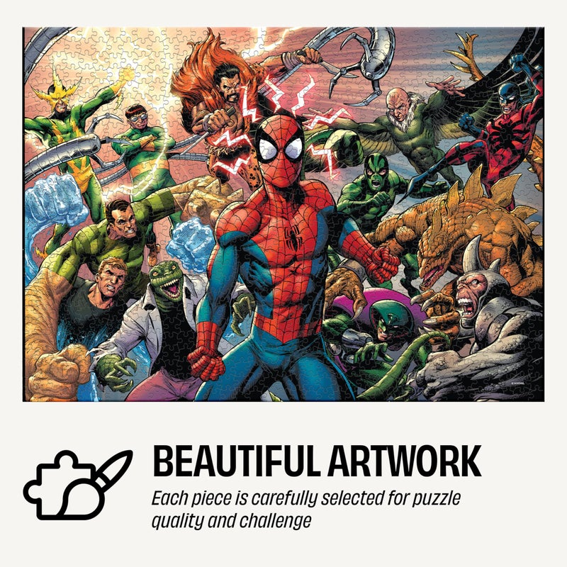 Buffalo Games - Marvel - Spider-Man Sinister War - 1000 Piece Jigsaw Puzzle for Adults - Collectible Tin Case - Finished Size is 26.6 x 19 - Image 2