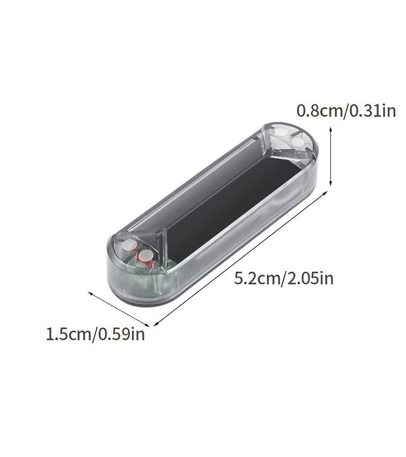 1pc Blue Solar Charging Car Simulation Anti-Theft Light Intelligent Lighting Low Light Environments Suitable For Car Anti-Theft Bicycle Warning Venue Warning - Image 2