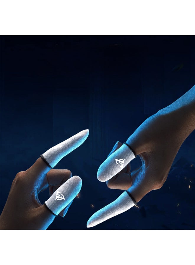 Luxury Posture Chicken Game Finger Coat Glass Silver Fiber Ice Silk Game Gloves E-Sports Breathable Non-Slip Sweat-Proof Hand Swim Finger Coat-Product Color:2 Pairs Of  Do Not Come Out Of Domestic E-commerce  - Image 3
