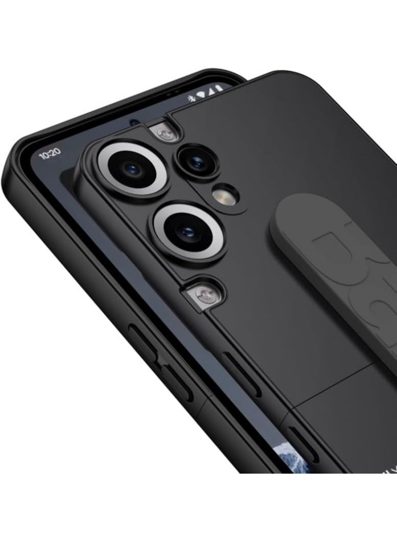 General Case for Nothing CMF Phone 2 Pro with Elastic Silicone Wrist Strap Case, 2-in-1 Brushed Rigid PC Shockproof Protective Back Case CMF Phone 2 Pro (2025)  - Image 3