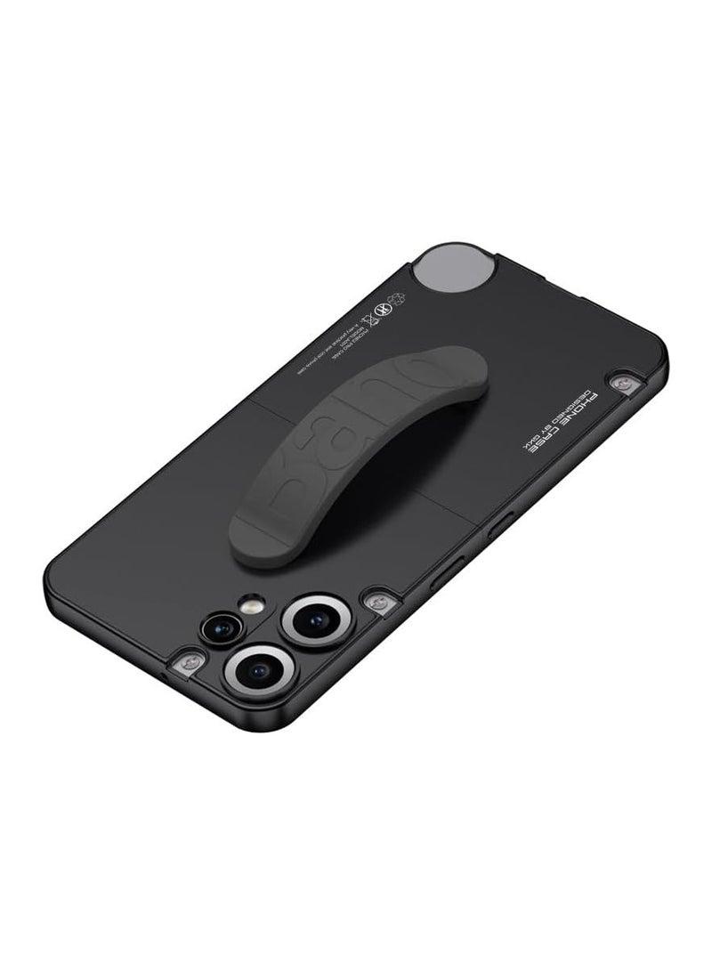 General Case for Nothing CMF Phone 2 Pro with Elastic Silicone Wrist Strap Case, 2-in-1 Brushed Rigid PC Shockproof Protective Back Case CMF Phone 2 Pro (2025)  - Image 4