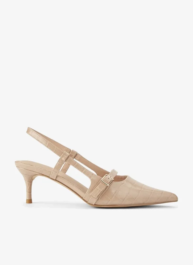Flora Bella By Shoexpress Women Buckle Accent Slingback Shoes