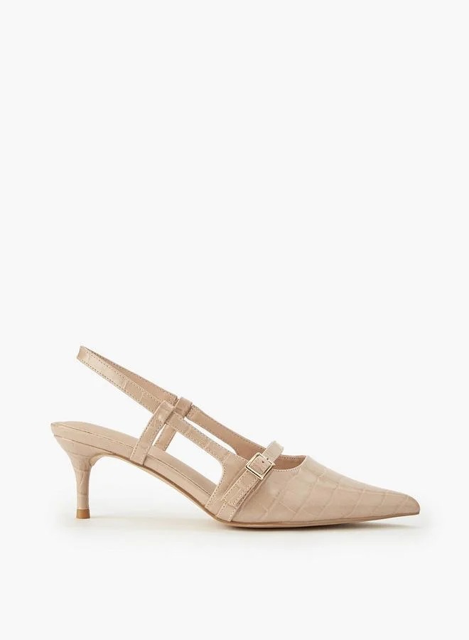 Flora Bella By Shoexpress Women Buckle Accent Slingback Shoes