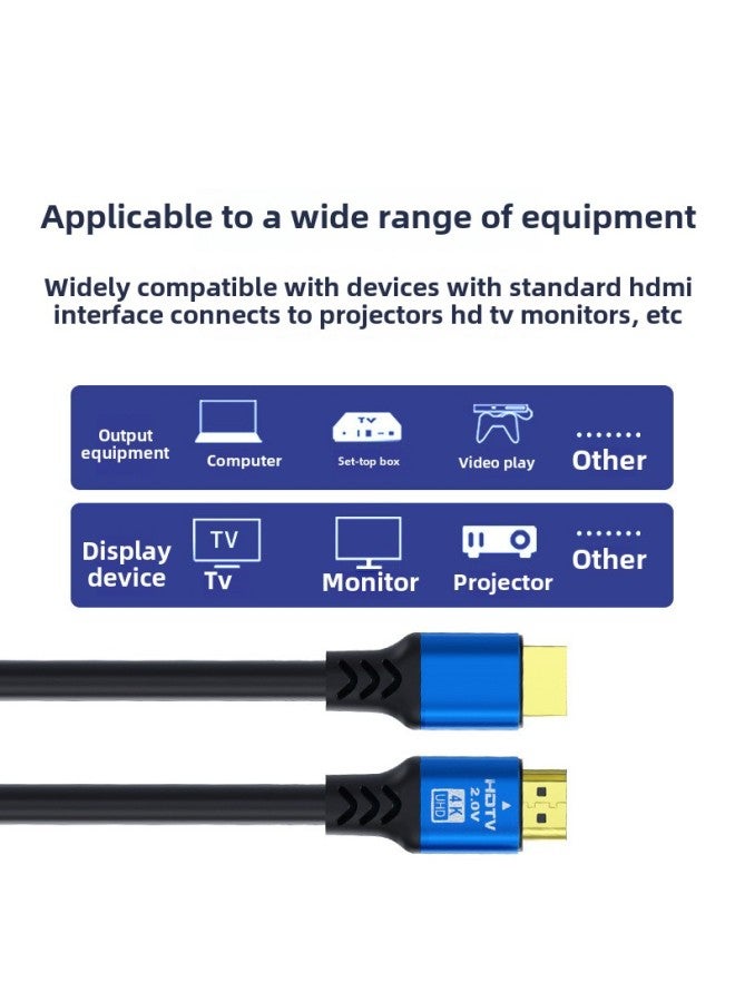 4K HDMI 2.0 High Definition Video Connection Cable For HDTV Computer Monitors Projectors Alloy Jacketed Gold Plated 1m 1.5m 2m 3m 5m-Color:Battle HD TV HD Line 4K Bag-Line Length:25m (with Chip Amplifier)  - Image 4
