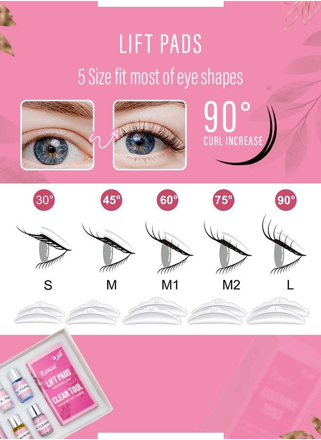 Kanza - Eyebrow Lamination Kit & Lash Lift Kit at Home DIY Perm for Your Brows Instant Professional Lift for Fuller Eyebrows Professional Grade & Easy for Beginners Long Lasting Instant Fuller Eyebrow Kit - Image 1