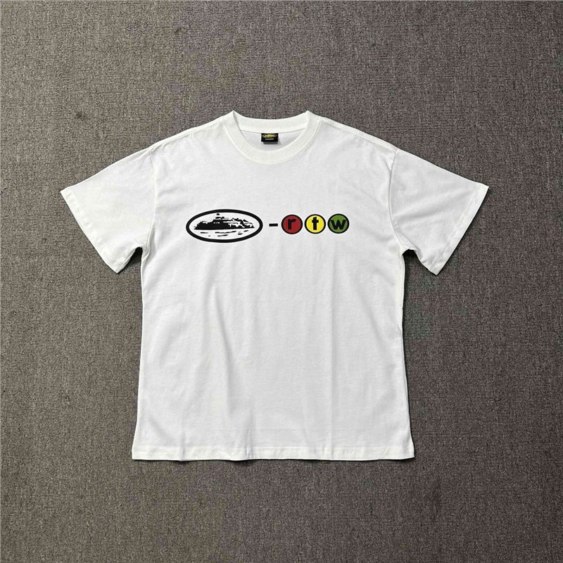 Niche Trendy Brand One Island Classic Short-Sleeve T-Shirt, New Loose Casual Round-Neck Unisex Couple Style Base Shirt - Image 3