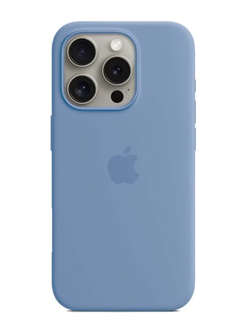 TIGER Premium Soft Liquid Silicone Case for iPhone 16 Pro Max (2024) – MCRPSN Winter Blue Slim Protective Back Cover with Shockproof Cushioning, Anti-Slip Grip, Soft Microfiber Lining, and Scratch-Resistant Coating – Sleek, Durable & Comfortable Fit - Image 2