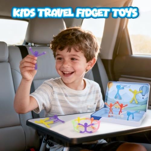 Dreamon 20Pcs Magnetic Travel Toys Magnets Men for Kids with Metal Box Airplane Car Travel Fidget Toys Portable Road Trip Activities Essential Classroom Toys for Kids Birthday Stocking Stuffers Gifts - Image 5