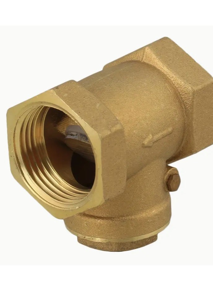 Tuffco - Brass Non Return Valve | Sizes: 1/2", 3/4", 1", 1-1/4", 1.5", 2" | One-Way Check Valve for Plumbing, Water, Pumps, and Industrial Use | Durable, Corrosion-Resistant Design for Reliable Performance - Image 1
