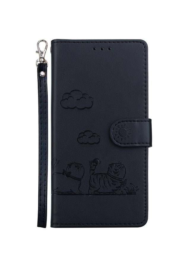 إيروريكس جراب هاتف Xiaomi Poco C65 4G من الجلد برسومات قطط لطيفة بتقنية RFID - Image 2