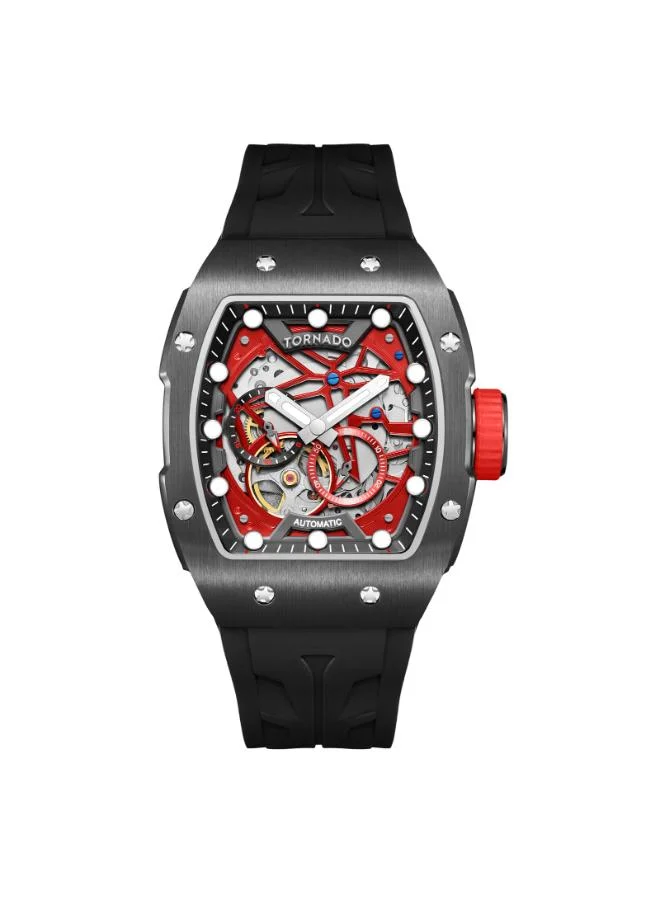 تورنيدو XENITH Men's Silicone Automatic Watch T24302-XSBB - 38.5x49 mm