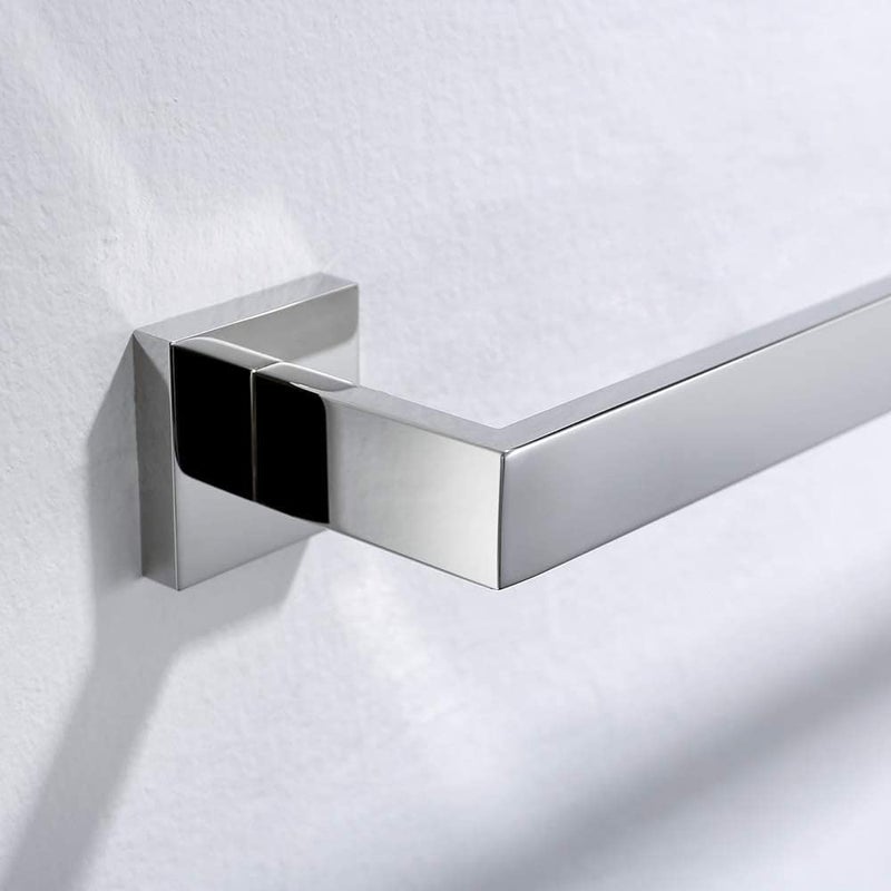 LUXIUR Towel Rod for Bathroom, 304 Grade Stainless Steel Towel Holder for Wash Basin, Towel Bar, Chrome Finish - Image 2