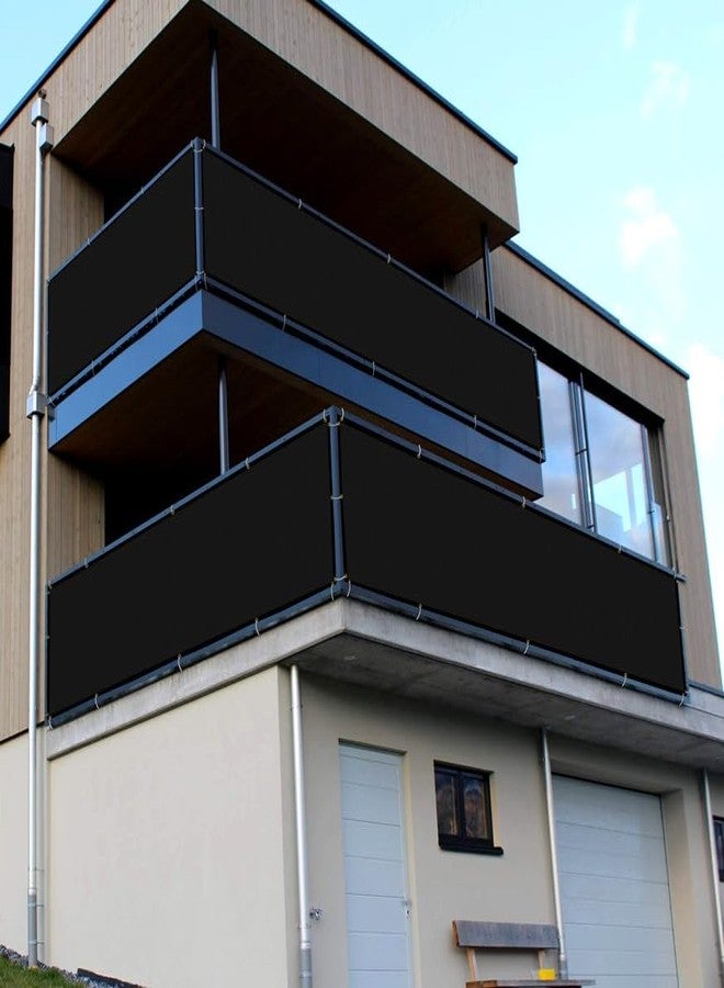 GREEN DECOR HDPE Fabric with PP Band Baby Kids Safety Net Protector for Balcony & Staircase Railing Guard,Balcony Stairway Net Baby Safety Products for Indoor&Outdoor(Black Color, 0.90X1 MTR) - Image 2