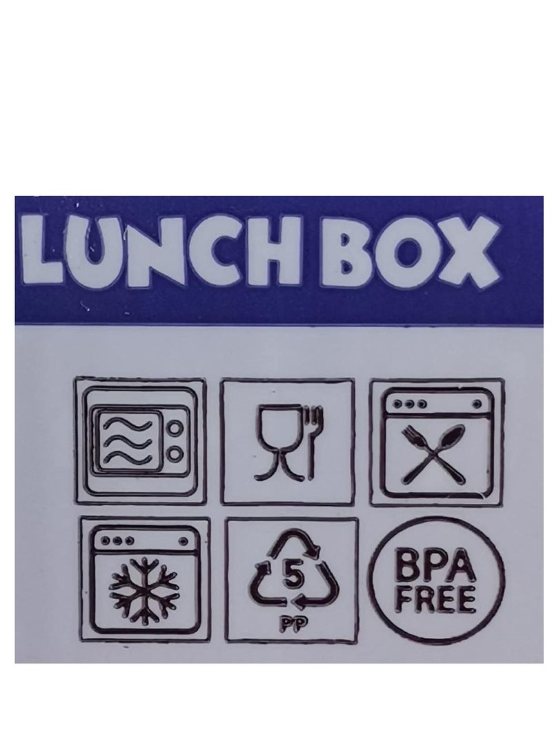 camel Lunch Box 5 Sections with Baby Yogurt Bowl BPA Free - Safe - Assorted Colors - Image 3