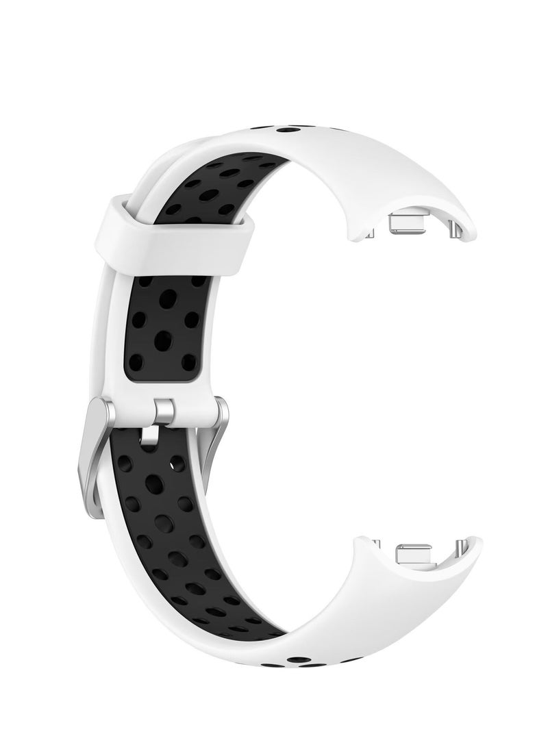 Watch Bands for Xiaomi Smart Band 9/ Band 9 NFC Adjustable Silicone Wristband Quick Release Strap Sport Replacement Band Compatible with Xiaomi Smart Band 9 Smart Watch (White) - Image 5