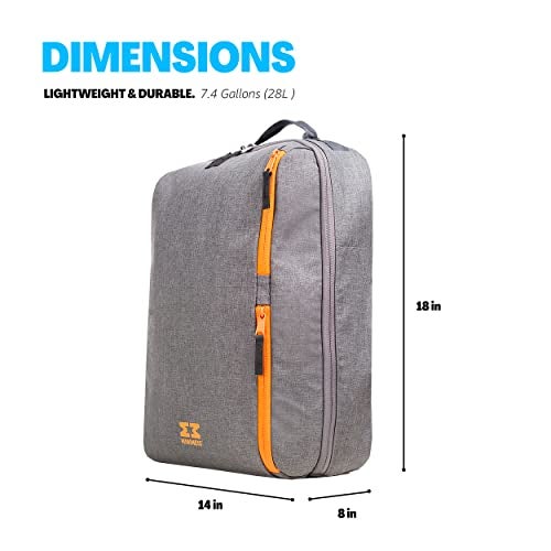 MiniMeis G4 Backpack, Grey-Melange - 28L - Compatible with MiniMeis G4 Child Shoulder Carrier - Image 3