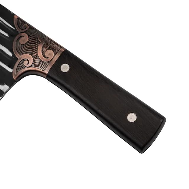 Machado Set of 2 Japanese Stainless Steel Meat Cleaver Chef's Butcher Knives - Precision Culinary Duo - Image 5