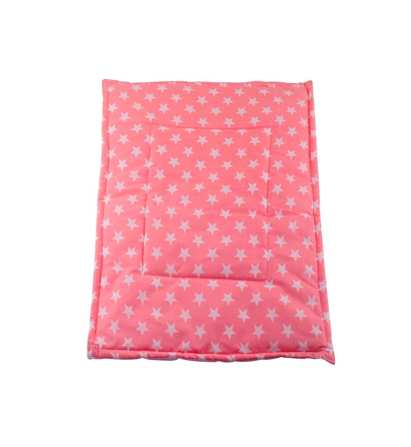 mittenbooty Diaper Changing Mat Set of 3 with Removable Waterproof Sheet Star Print- Pink - Image 2