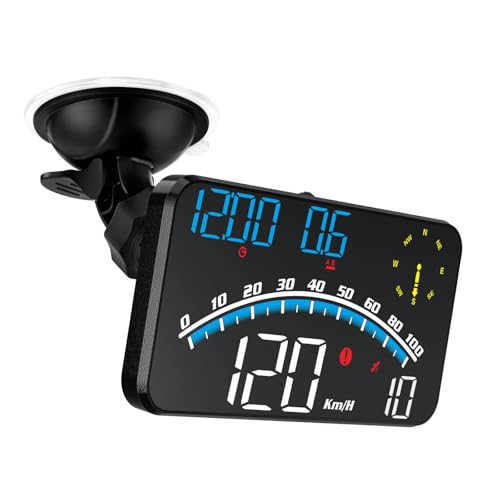 wiiyii Digital GPS Speedometer HUD Head Up Display for Car Upgraded 55 largescreen Suitable for All Vehicles