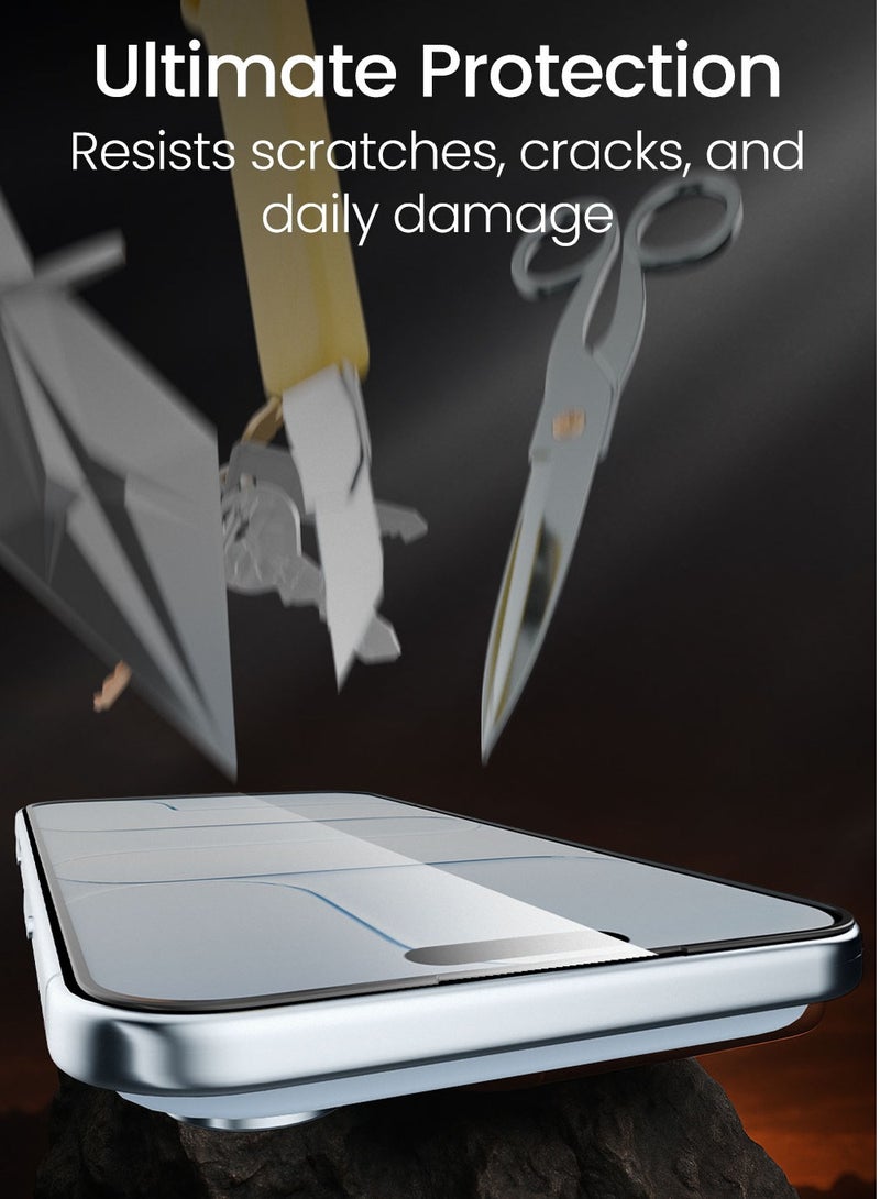 Moxedo Ultra Shield Premium Tempered Glass Screen Protector 9H Hardness HD Clear for iPhone 17 Air 6.5-inch 2025 , Full Coverage with Easy Auto-Align Applicator & Case-Friendly Curved Edges - Image 4