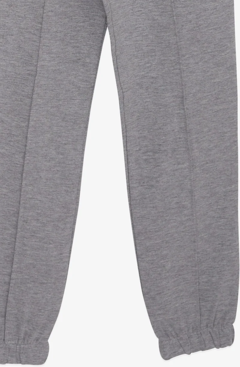 Breeze Girl's Tracksuit Set Glitter Girl Printed 8-12 Years, Gray Melange