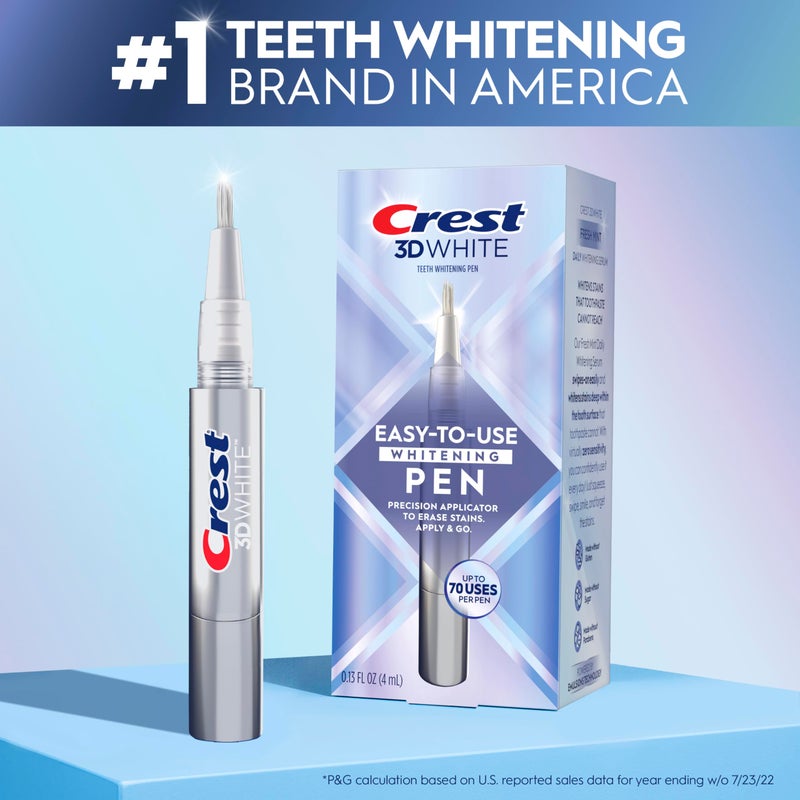 Crest 3DWhite Teeth Whitening Pen â€“ Easy to Use, Erases Surface Stains â€“ Up to 75 Uses per Pen â€“ Convenient, On-The-Go Teeth Whitening Solution - Image 5