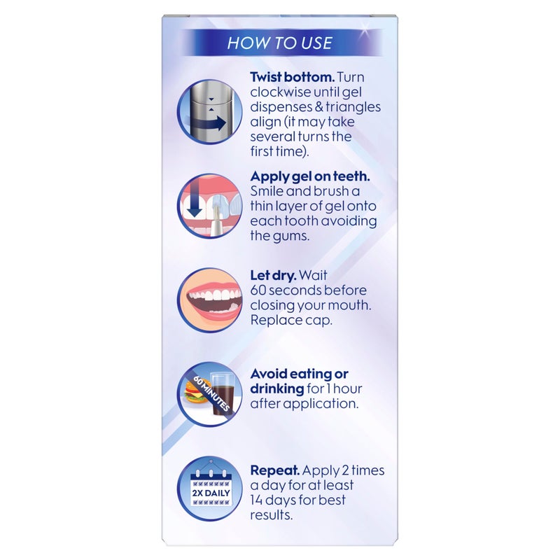 Crest 3DWhite Teeth Whitening Pen â€“ Easy to Use, Erases Surface Stains â€“ Up to 75 Uses per Pen â€“ Convenient, On-The-Go Teeth Whitening Solution - Image 4