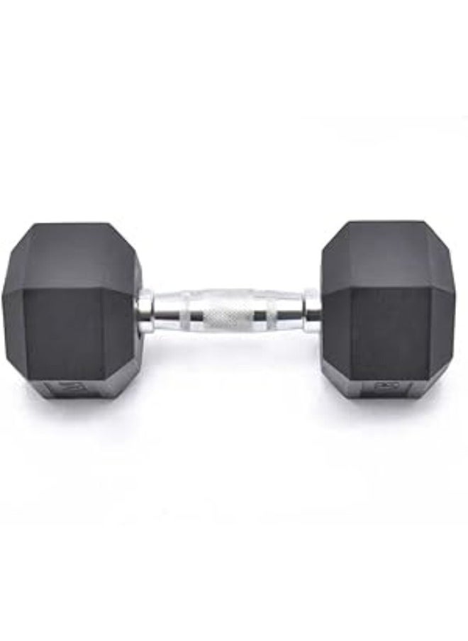Generic - Rubber Hex Dumbbells - Hexagon Shaped Heads to Prevent Rolling and Injuries - Comfortable Hand Weights for Exercise, Therapy, Muscle Building, Strength, Weight Training Multicolor - Image 1