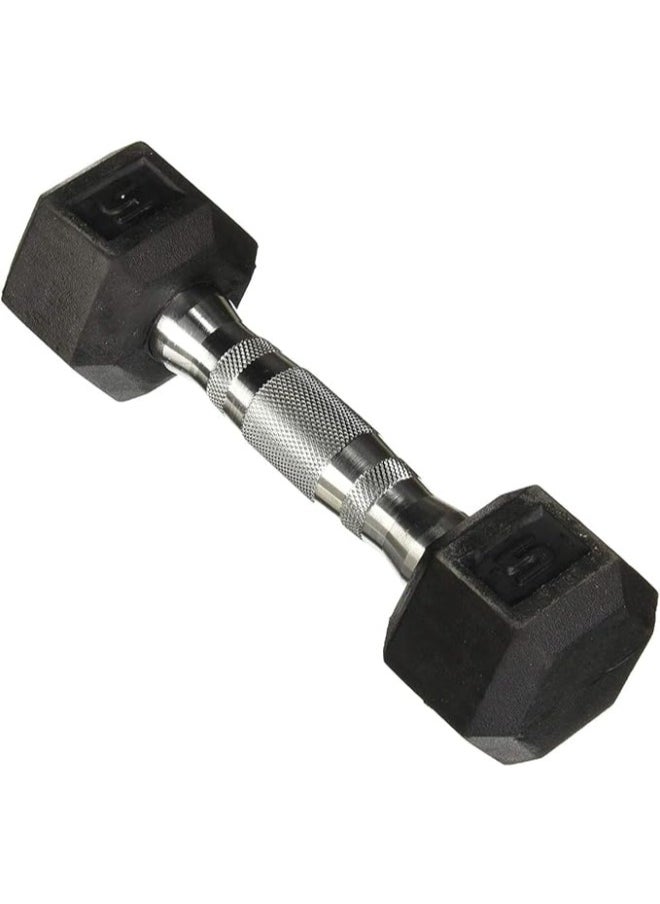 Generic - Rubber Hex Dumbbells - Hexagon Shaped Heads to Prevent Rolling and Injuries - Comfortable Hand Weights for Exercise, Therapy, Muscle Building, Strength, Weight Training Multicolor - Image 1