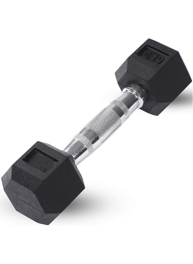 Generic - Rubber Hex Dumbbells - Hexagon Shaped Heads to Prevent Rolling and Injuries - Comfortable Hand Weights for Exercise, Therapy, Muscle Building, Strength, Weight Training Multicolor - Image 1