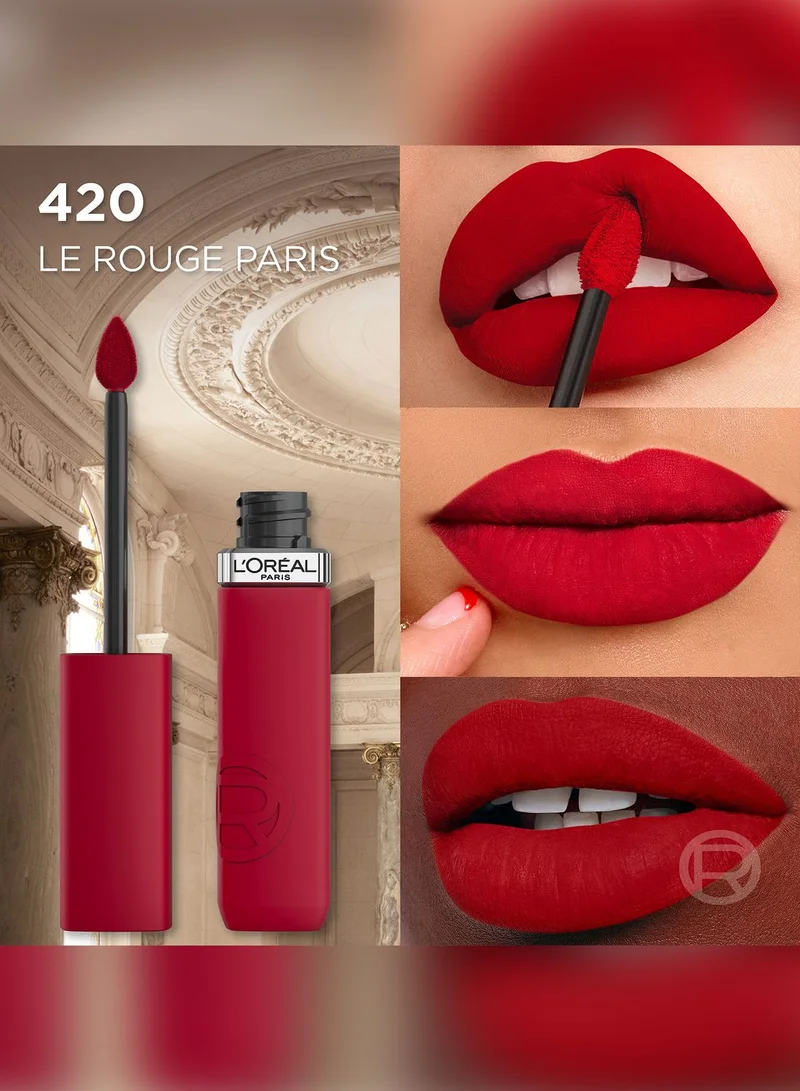 L'OREAL PARIS L'Oreal Paris, Infaillible Le Matte Resistance Liquid Lipstick 420 Le Rouge Paris