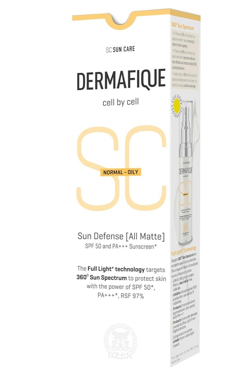 Dermafique Soleil All Matte Sunscreen Cream with SPF 50, 30g - Image 1