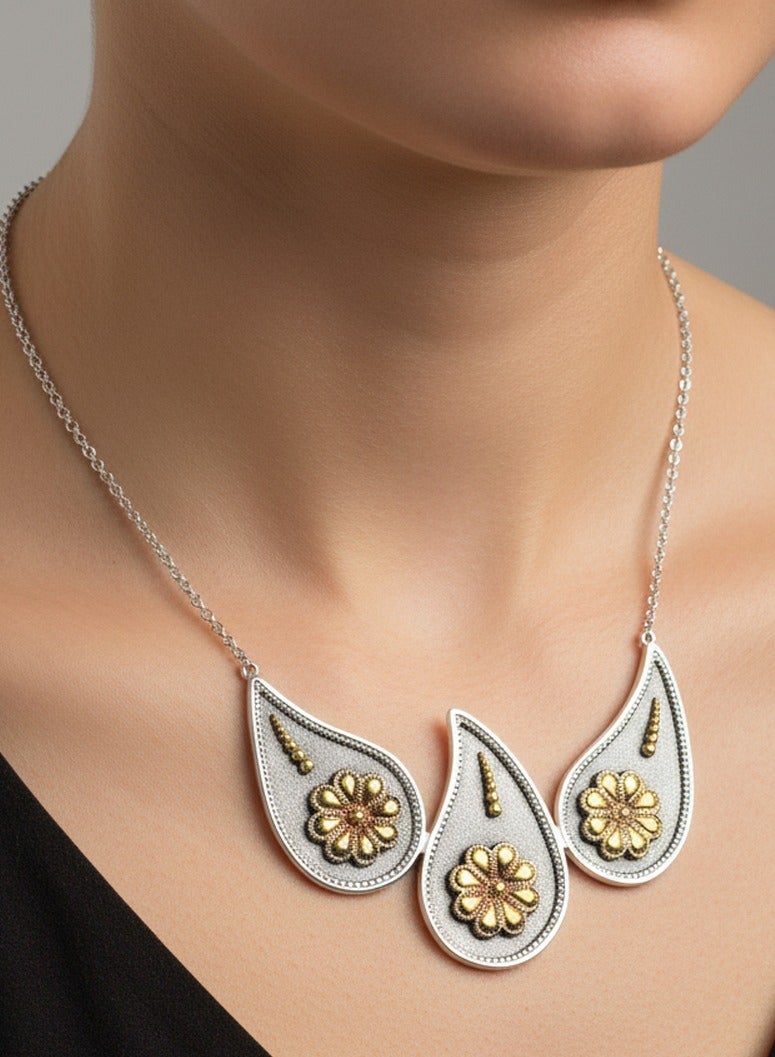 BTC ELLA - Silver Necklace Gold Plated (SIL0517) - Image 1