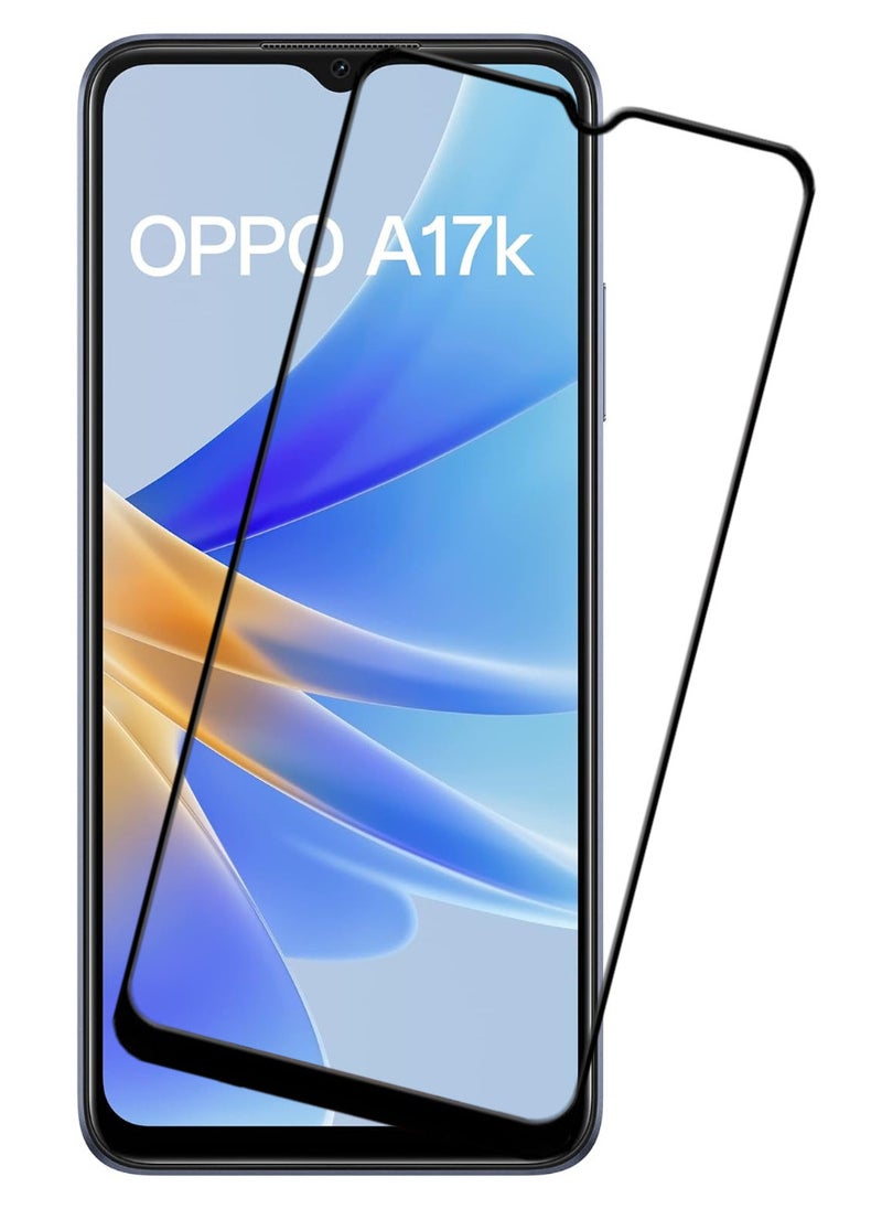 ACLIX Antistatic ESD Dustproof Premium Quality High Definition Tempered Glass Screen Protector Designed For Oppo A17k - Image 1