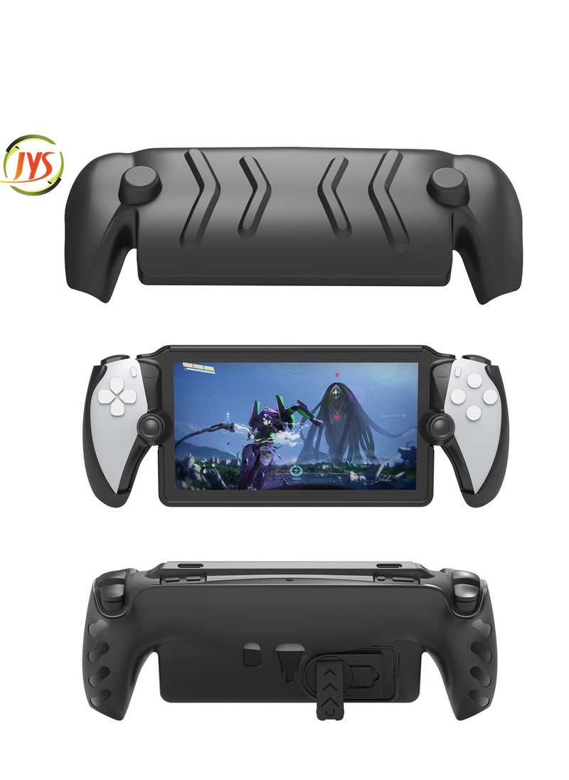 Generic Full Protective Case Cover Compatible with PlayStation Portal Remote Player,PS5 Portal Case with Detachable Front Shell,Back Case-Frosted Handheld Design-Black  - Image 1