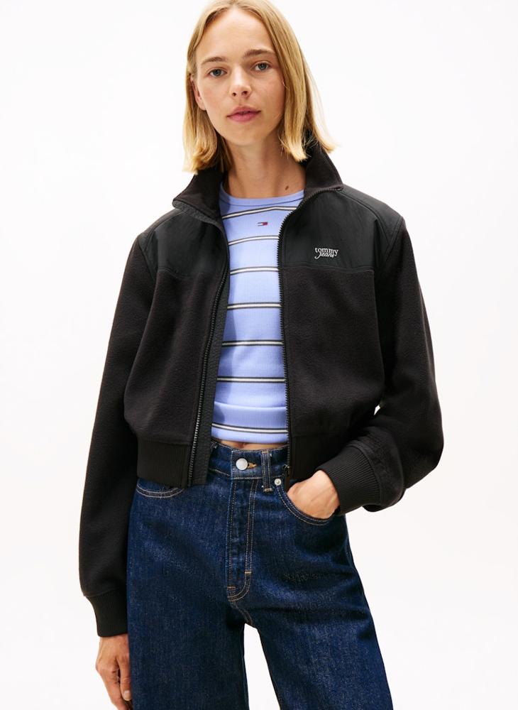 TOMMY JEANS Logo Zip Through Jacket - Image 1